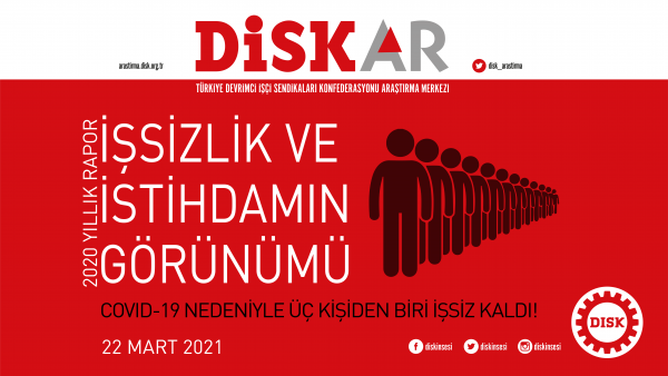  DİSK-AR İşsizlik ve İstihdamın Görünümü Raporu yayımlandı